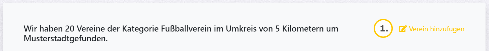 Neuen Verein hinzufügen
